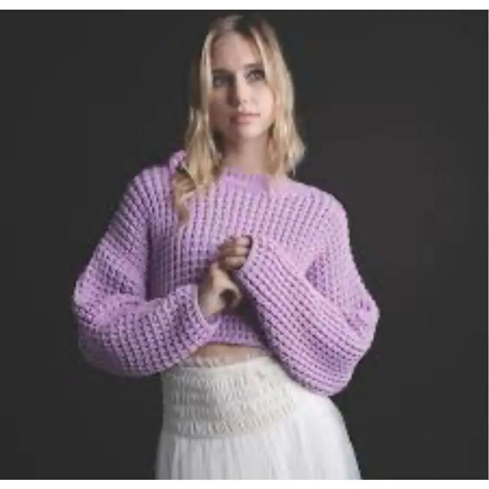 Dance & Marvel chunky crop sweater NEW NWT